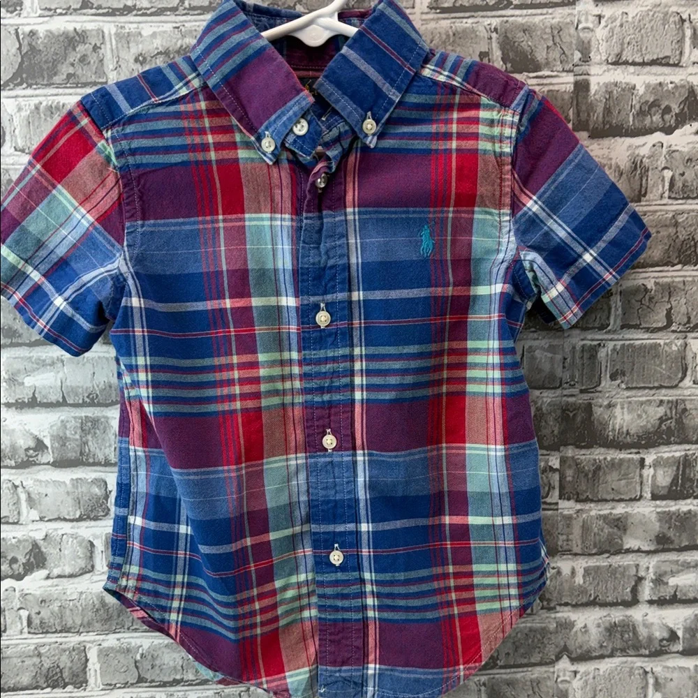 Boy's Plaid Ralph‎ Lauren shirt
